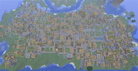 Worlds Biggest Village Minecraft Map.